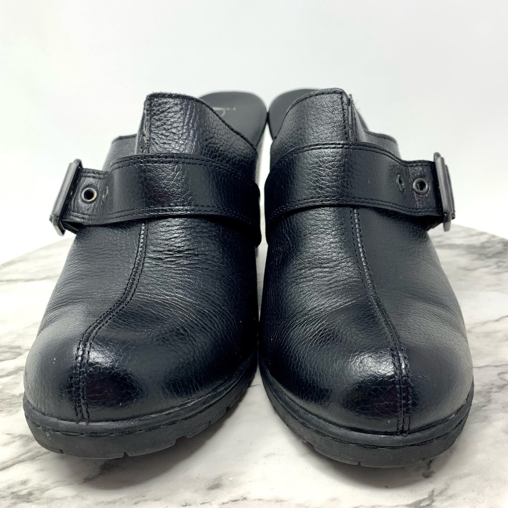 Bolo by Born Buckle Leather Chunky Comfort Clog Mules 9   Classic Bohemian Comfy - Picture 4 of 16